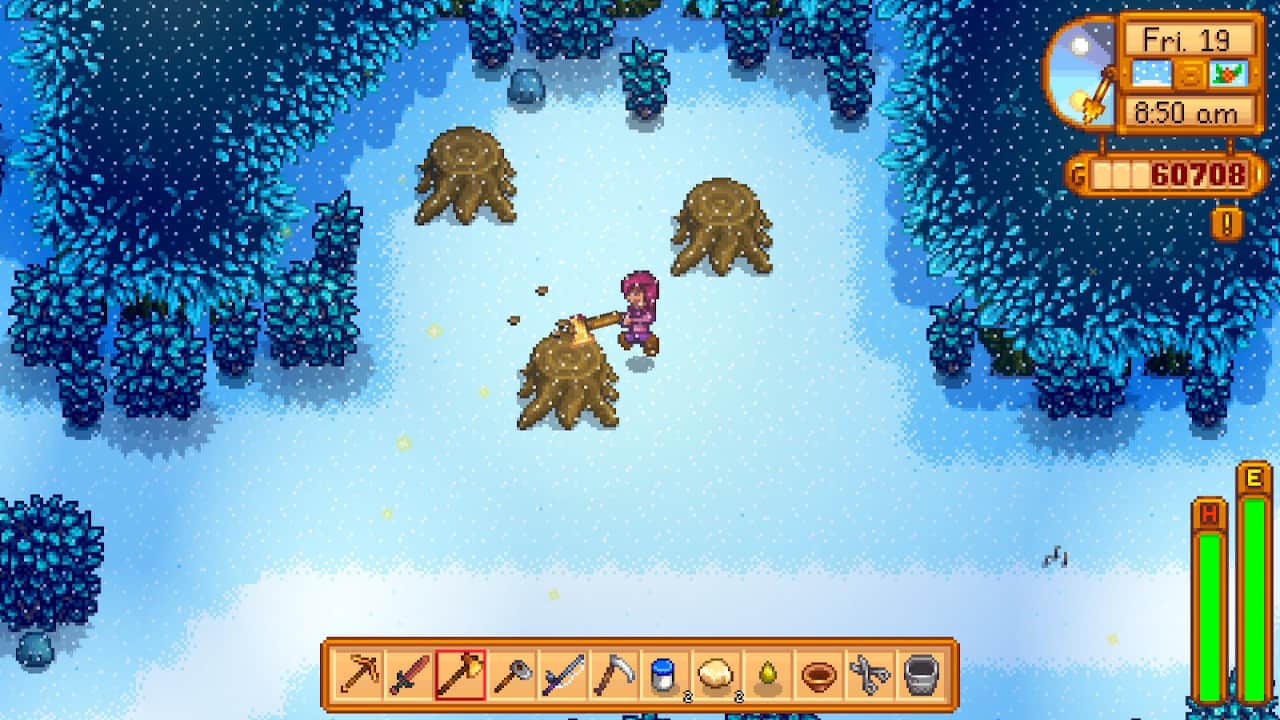 Large Stump Hardwood Stardew Valley