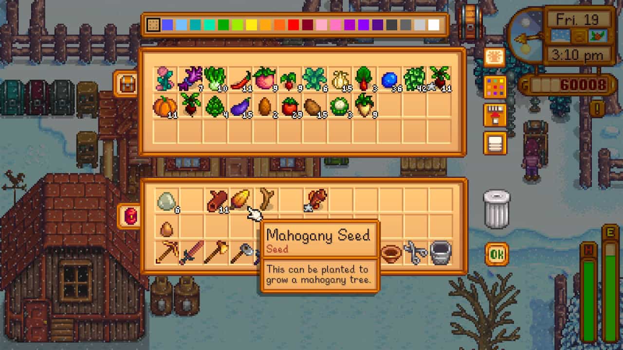 Mahogany Seed Hardwood Stardew Valley