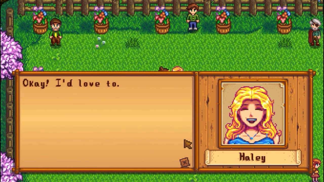 haley flower dance stardew valley