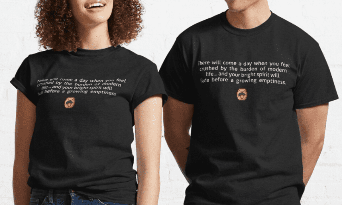 Quote Tee stardew valley