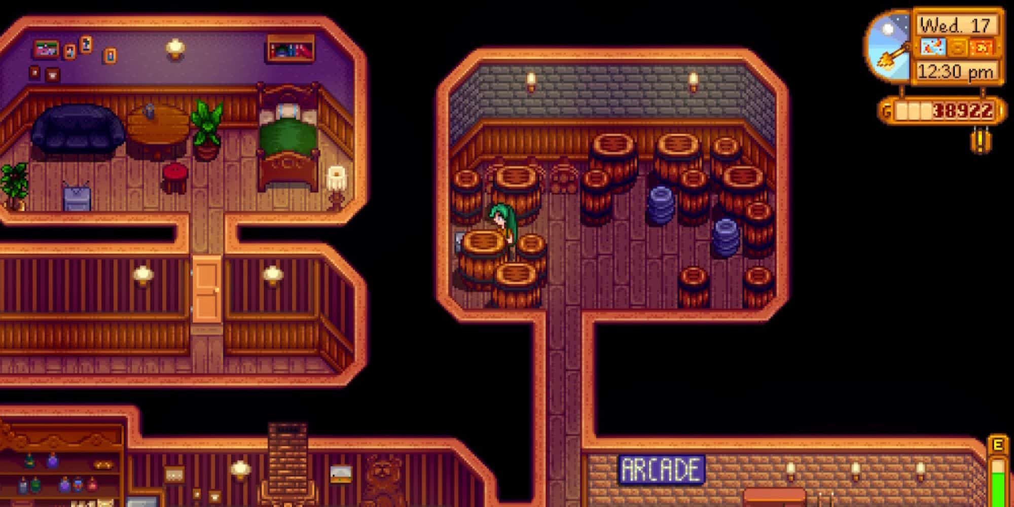 stardew valley Secret Statues place the duck mayo in the box behind the barrel on the left stardrop saloon