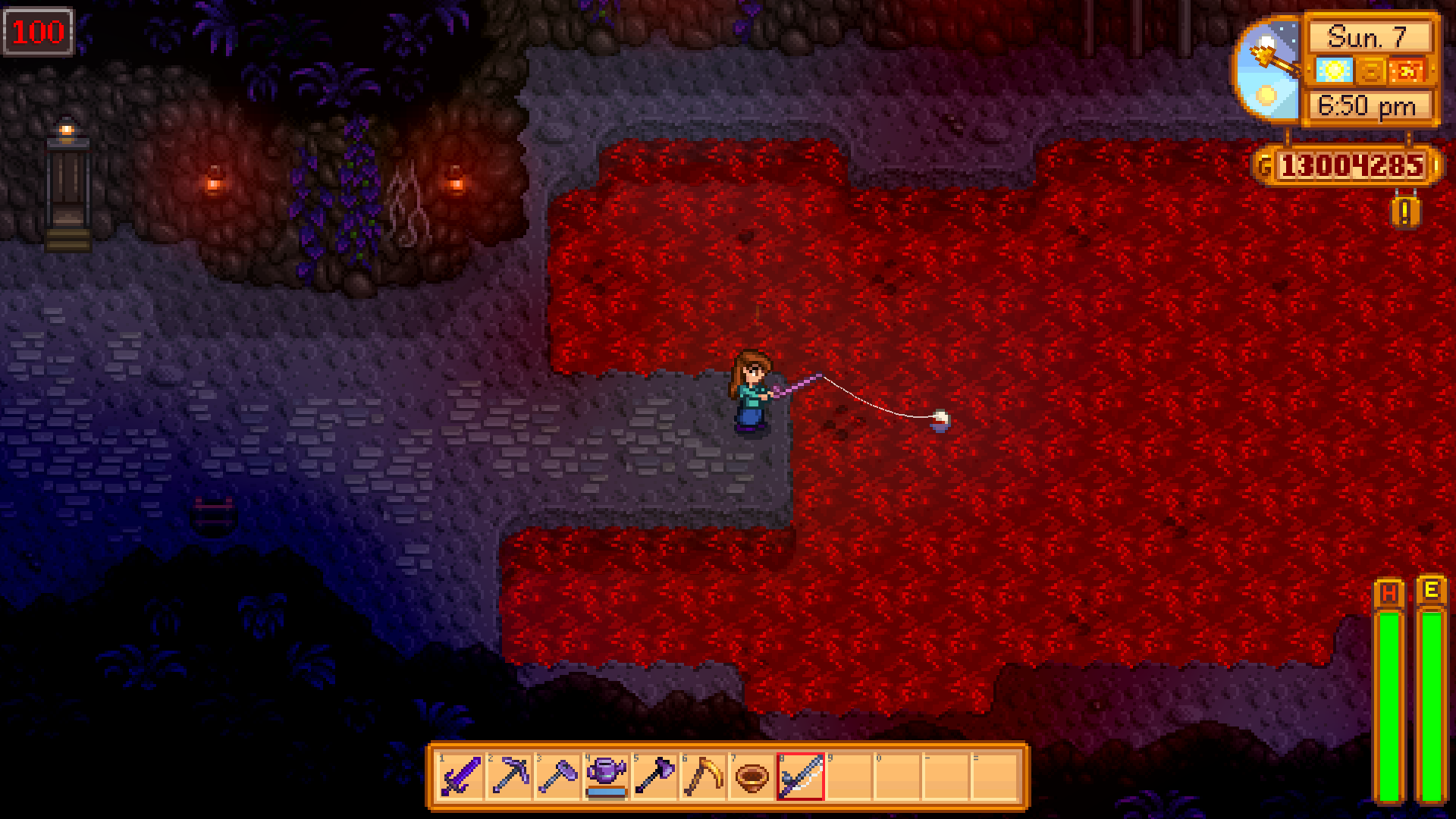 fishing in the cave stardew valley