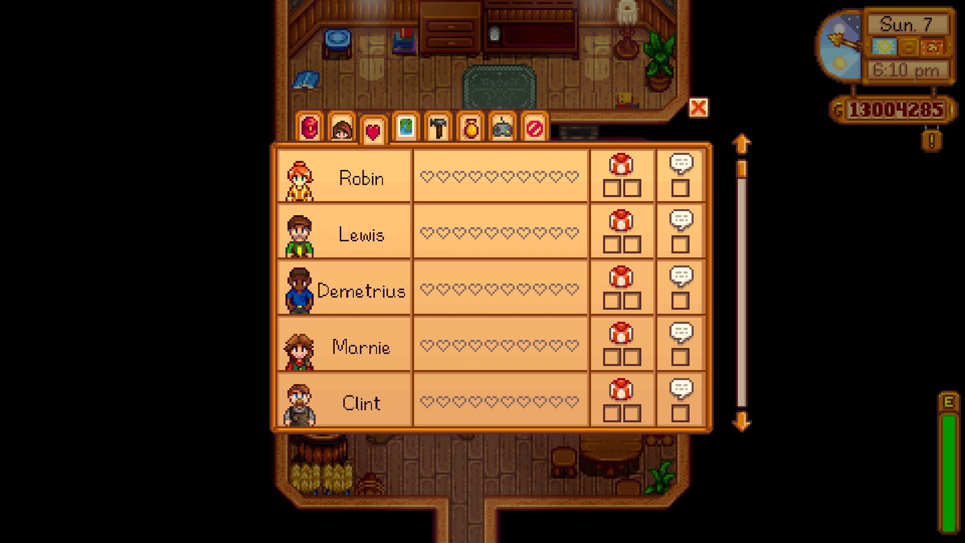 stardew social stats